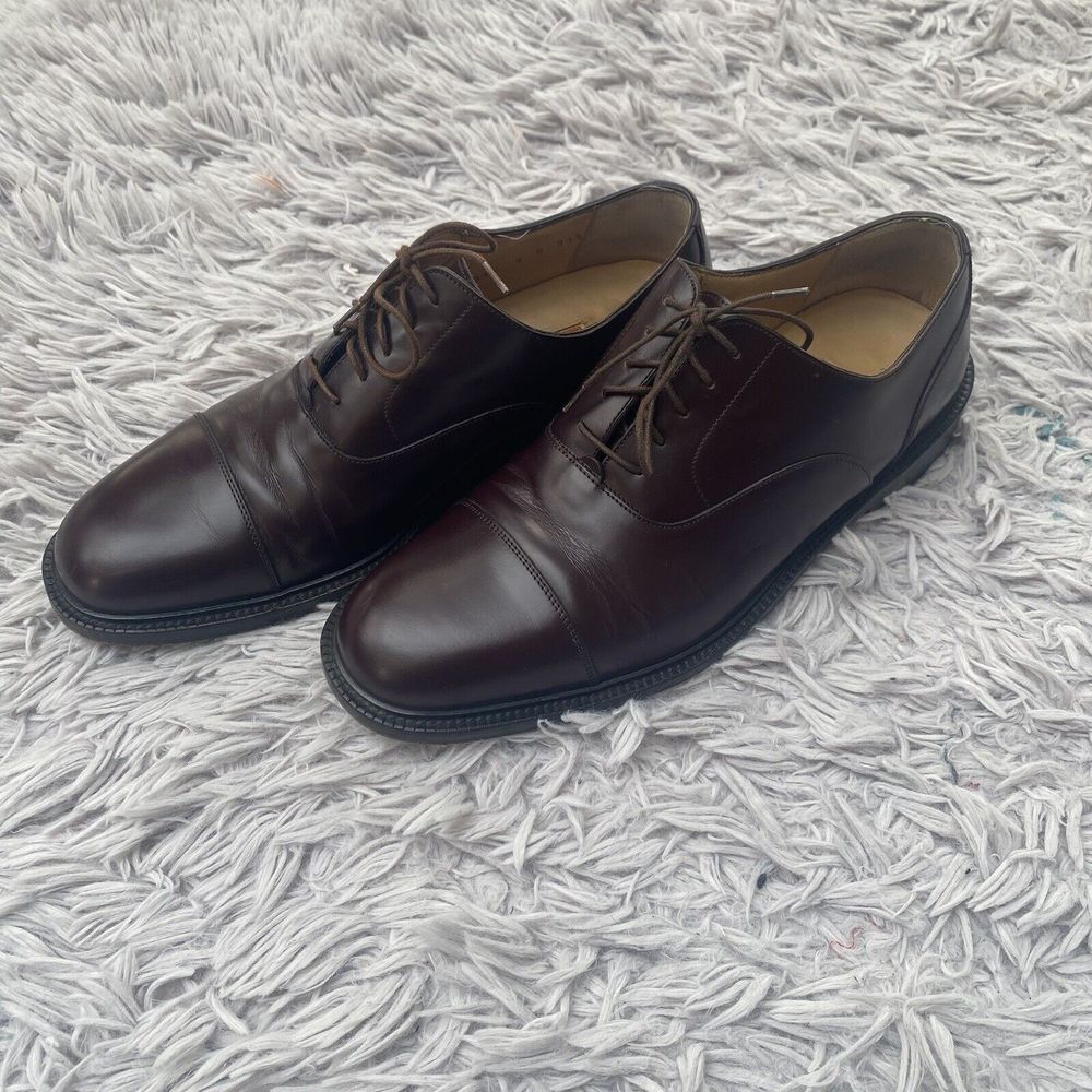 Cole Haan C01016 Calhoun Mahogany Lace Up Men's Dress Shoes Size 9 D‎ Italy